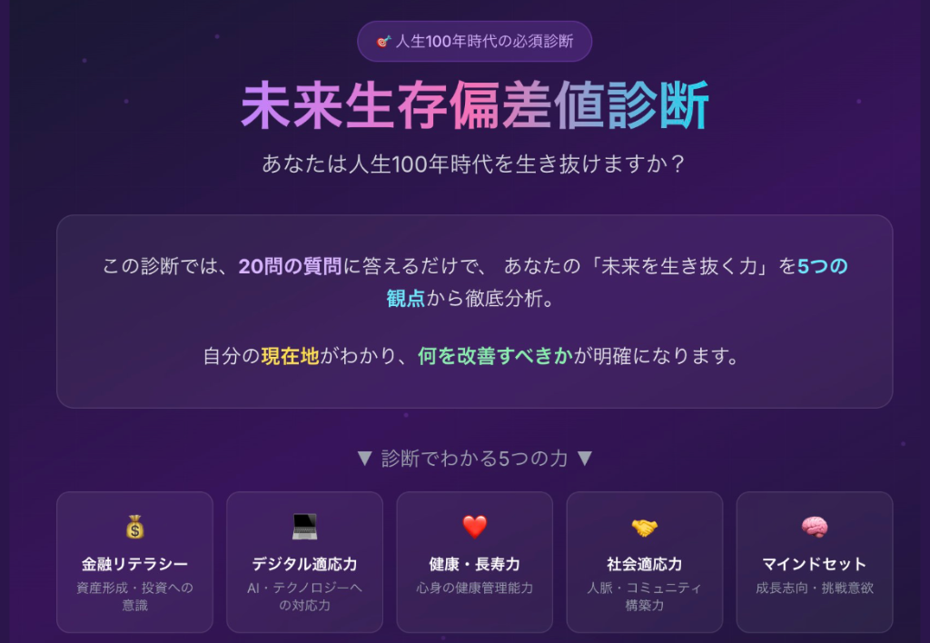 未来生存偏差値診断